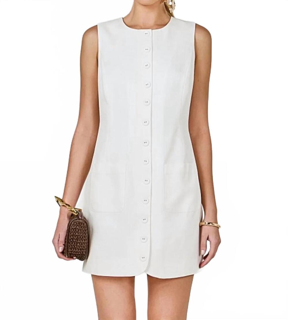 NEW ENDLESS ROSE lola mini dress in white